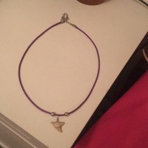 A Myrtle Beach Hammerhead Shark tooth necklace